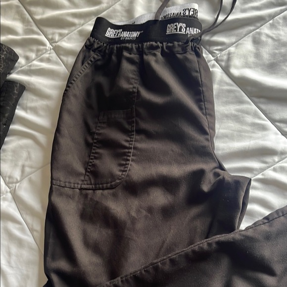 Grey's Anatomy Black Straight Leg women's nursing pants Size L - Picture 8 of 9